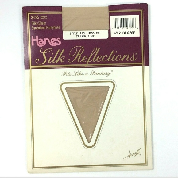 Vintage Pantyhose Hanes Size CD 90s Lingerie - Picture 1 of 5